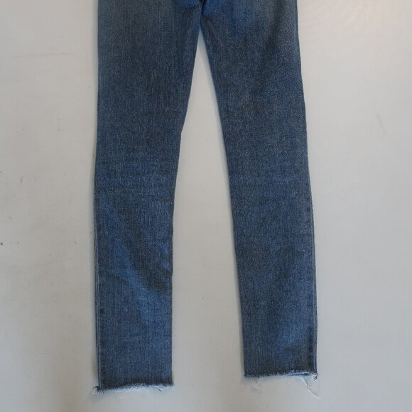 Womens Rag & Bone Blue Farrah Nina High-Rise Ankle Skinny Denim Jeans 23 - Picture 12 of 14